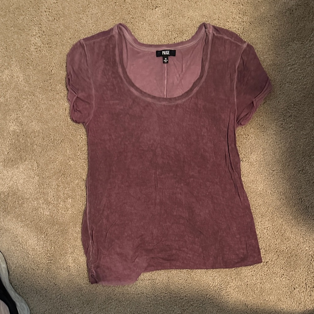 PAIGE Mauve Short Sleeve Tee